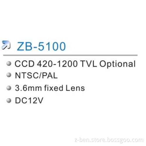 Weatherproof IR Camera with 1/3-inch Color Sony Super HAD II CCD, 600TVL Resolution